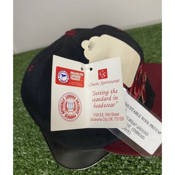 Vintage USC Trojans hat cap snap back black script deadstock football mens wool - Picture 7 of 9